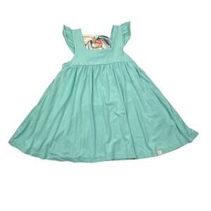 Omi Jo Well Dressed Wolf Retro Stripe Aunt Heart Tunic Dress